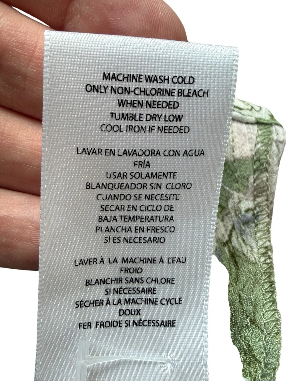 KUT From The Kloth Sage Green Floral Blouse Medium Cottagecore Boho Peasant Top - Picture 9 of 10